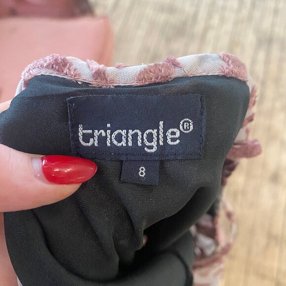 Vintage Y2K Velvet Floral Slip Dress - Picture 5 of 5